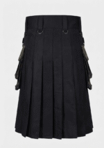 Black Canvas Camouflage Kilt with Chains | Men in Kilt - Image 3