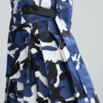 Custom Blue Camouflage Scottish Kilt | Men in Kilt