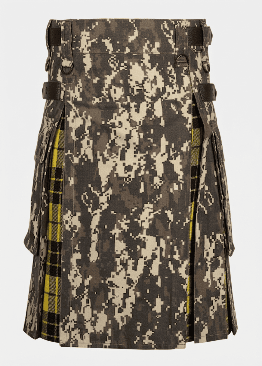 Gemini_Generated_Image_h8czf3h8czf3h8cz Tactical Digital Camouflage and Tartan Hybrid Scottish Kilt - Image 1