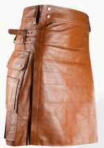 Genuine Leather Utility Scottish Kilt for Men - Image 2