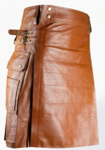 Genuine Leather Utility Scottish Kilt for Men - Image 2