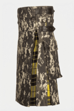 Tactical Digital Camouflage and Tartan Hybrid Scottish Kilt - Image 2