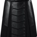Handcrafted Gothic Men's Fashion Scottish Kilt
