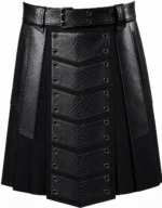 Handcrafted Gothic Men's Fashion Scottish Kilt