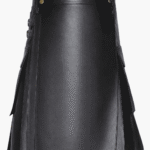 Hand-Built Leather Utility Kilt with Brass Hardware