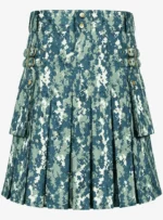 Handcrafted Tactical Digital Navy Camouflage Kilt - Image 2