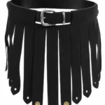 Black Leather Gladiator Kilt | Bold men in kilt Style