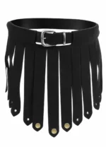 Black Leather Gladiator Kilt | Bold men in kilt Style