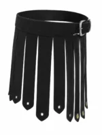 Black Leather Gladiator Kilt | Bold men in kilt Style - Image 2