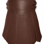 Roman Brown Leather scottish kilt | Warrior Style