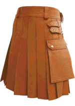 Premium Brown Leather Kilt | Rugged & Refined - Image 2