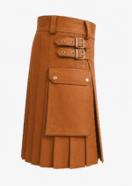 Premium Brown Leather Kilt | Rugged & Refined - Image 3