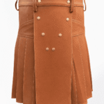 Premium Handcrafted Scottish Brown Leather Kilt | Shop Now