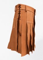 Premium Handcrafted Scottish Brown Leather Kilt | Shop Now - Image 2