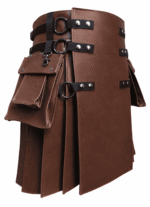 Hand-Built Leather Scottish Kilt with O-Rings - Image 2