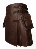 Hand-Built Leather Scottish Kilt with O-Rings - Image 3