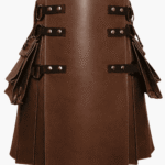 Hand-Built Leather Scottish Kilt with O-Rings
