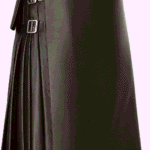 Brown Leather kilt for woman | Traditional Style