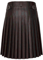Brown Leather kilt for woman | Traditional Style - Image 2