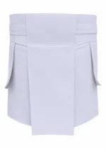Men's White Leather Kilt | Handcrafted Modern Design - Image 2