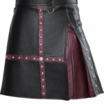 The Obsidian Cross: Premium Two-Tone Black Kilt