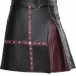 The Obsidian Cross: Premium Two-Tone Black Kilt