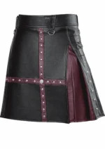 The Obsidian Cross: Premium Two-Tone Black Kilt
