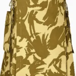 Military-Style Desert Camo Utility Kilt