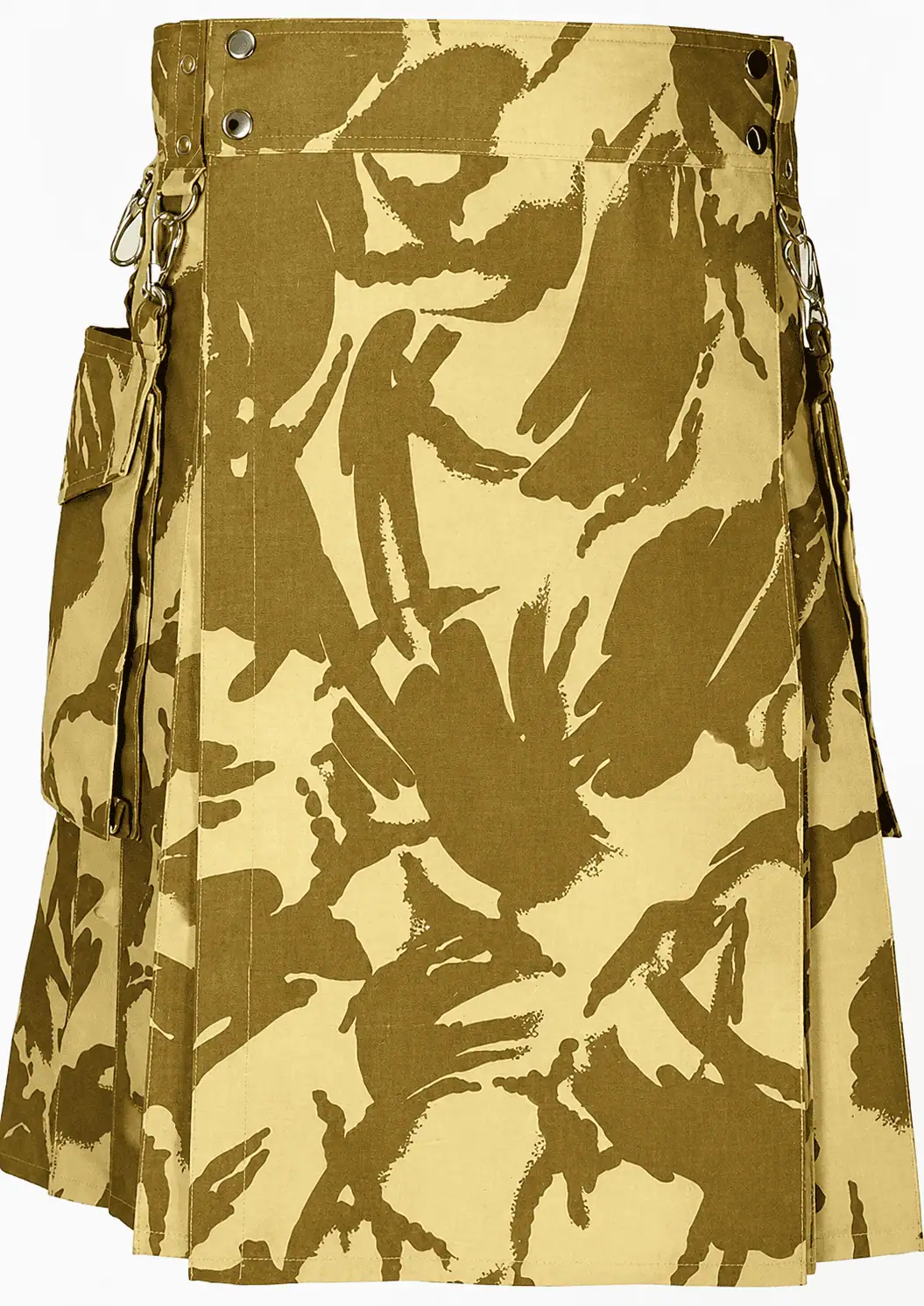 Premium Quality Hand Made Traditional Scottish Camo Kilt Design 7 (Image 1) Military-Style Desert Camo Utility Kilt - Image 1