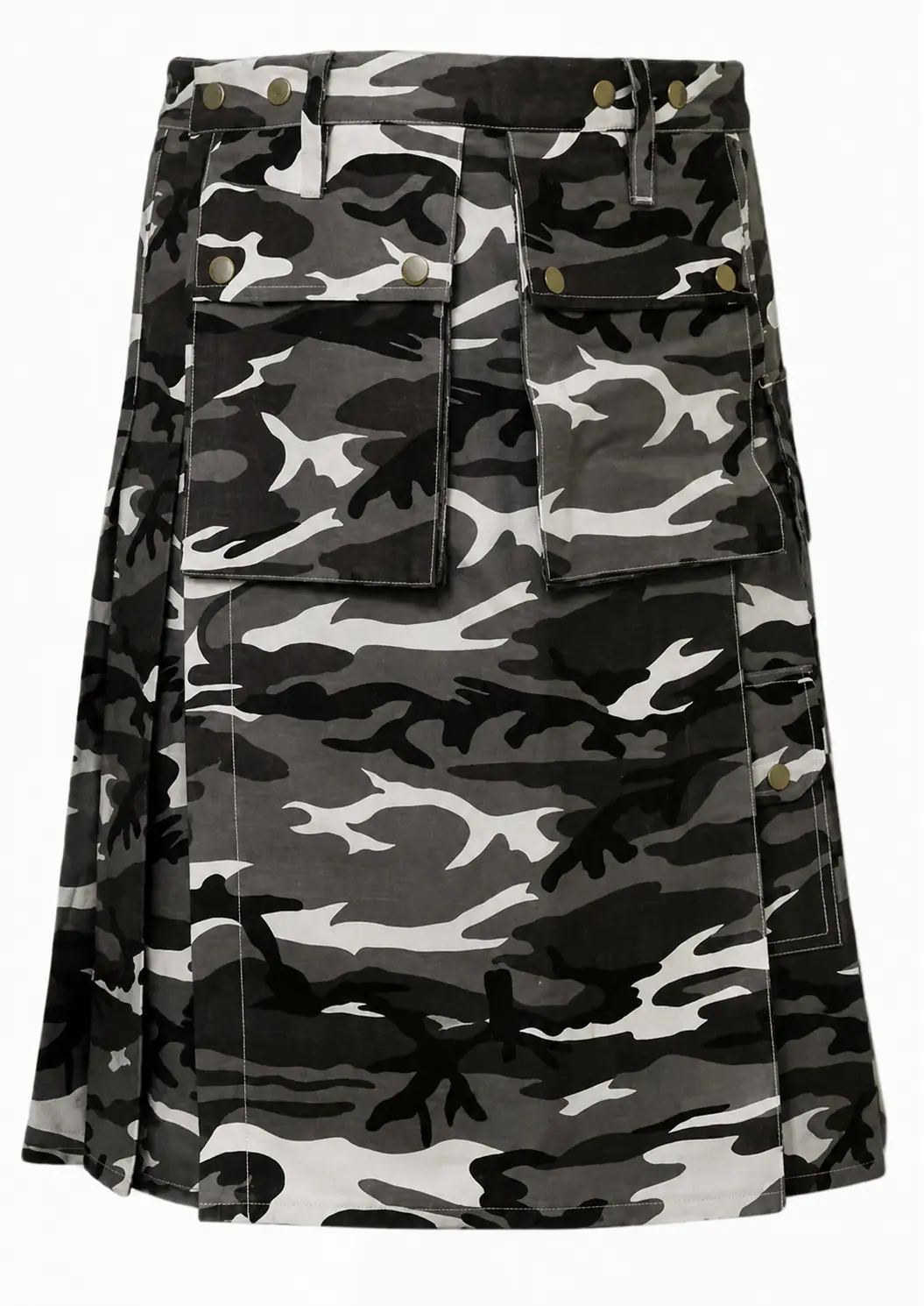 Premium Quality Hand Made Urban Camouflage Formal Police Kilt (Image 1) Handcrafted Urban Camo Kilt | Tactical Utility Wear - Image 1