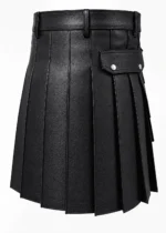 The Ironclad: Premium Black Leather Scottish Kilt - Image 2