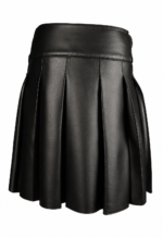 Elite Black Leather Scottish Kilt | Make a Bold Statement - Image 3