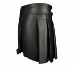 Elite Black Leather Scottish Kilt | Make a Bold Statement - Image 2