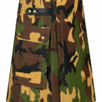 Military-Style Heavy-Duty Utility camo kilt
