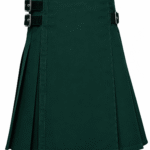 Scottish Green Cargo Utility Kilt | Modern Scottish Kilt