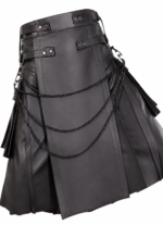 The Iconic Chain-Accented Scottish Kilt | Rugged & Rebellious