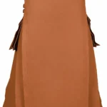 The Iconic Brown Leather Utility Kilt | Built for the Bold