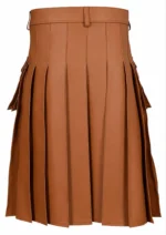 The Iconic Brown Leather Utility Kilt | Built for the Bold - Image 3