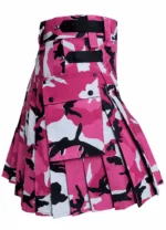 Pink Camouflage Scottish Utility Kilt | Tactical Wear - Image 2