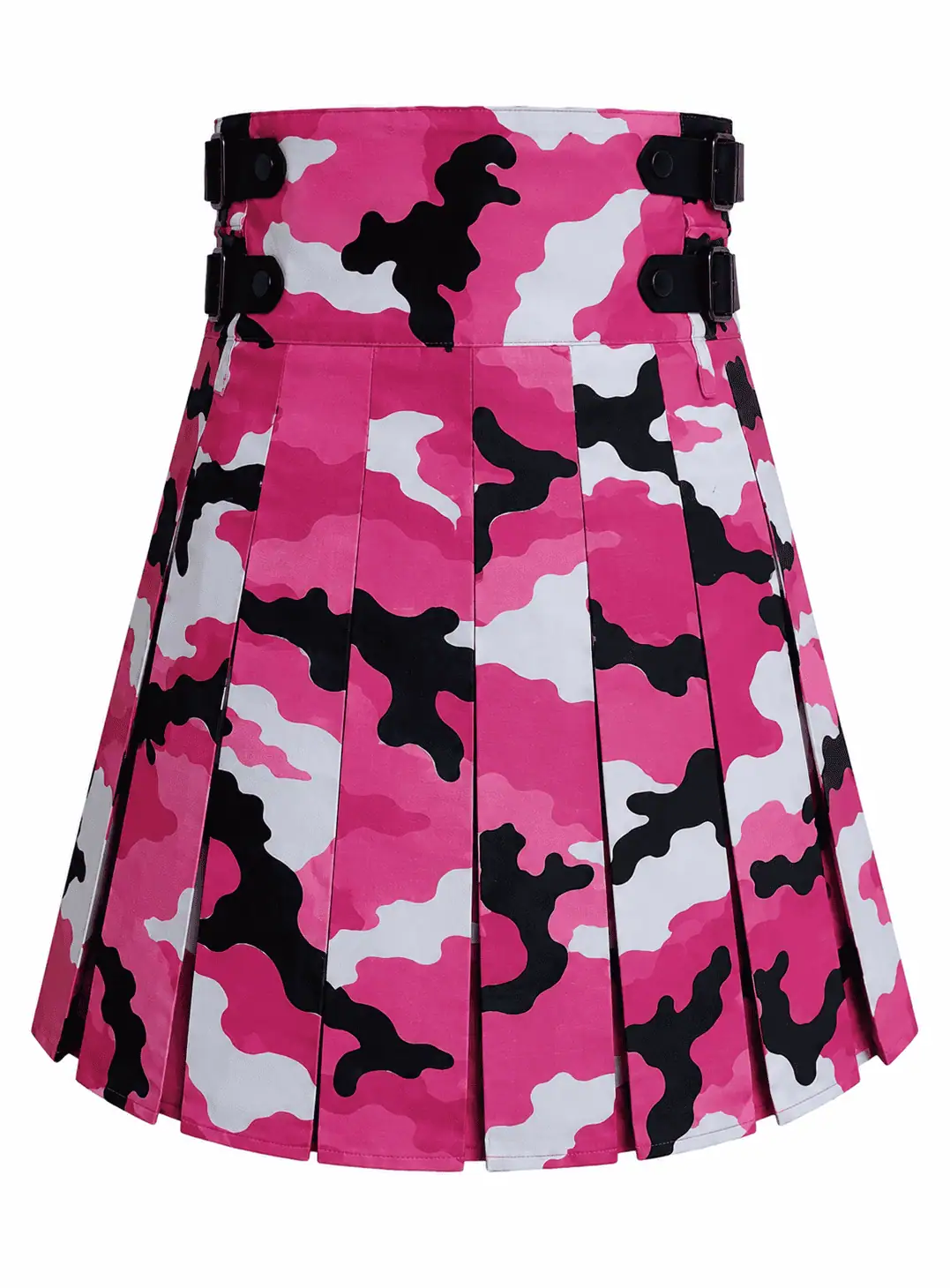 Premium Quality Traditional Scottish Camouflage Kilt Design 11 (Image 2) Pink Camouflage Scottish Utility Kilt | Tactical Wear - Image 1