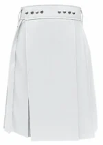 Ultimate White Leather Kilt | Make Your Statement