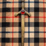 Scottish Antique Red Stone Kilt Pin