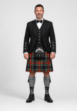 Black Stewart Tartan Kilt Outfit | Formal Scottish Highland Wear