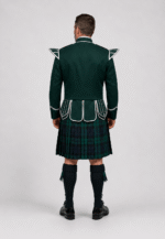 Complete Black Watch Doublet Ensemble with Dark Green Jacket - Image 2