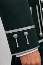 Complete Black Watch Doublet Ensemble with Dark Green Jacket - Image 3