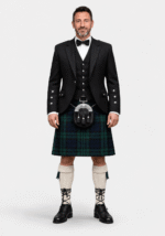 Premium Scottish Highland Wear Black Watch Kilt Outfit