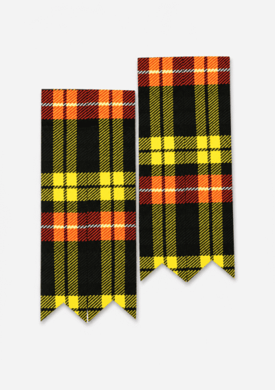 Buchanan Tartan Kilt Flashes Set