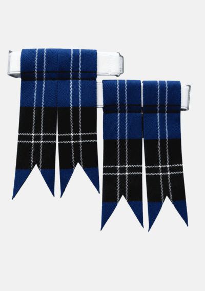 Hand made Ramsay Tartan Kilt Flashes Set