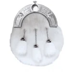 White Faux Fur Dress Sporran