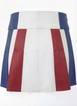 Tricolor Women's Leather Utility Kilt - Image 2